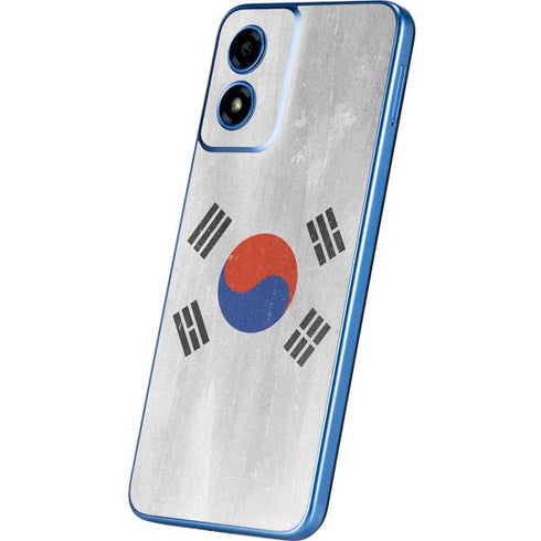 South Korean Flag Distressed Moto G Play 4G (2024) Skin